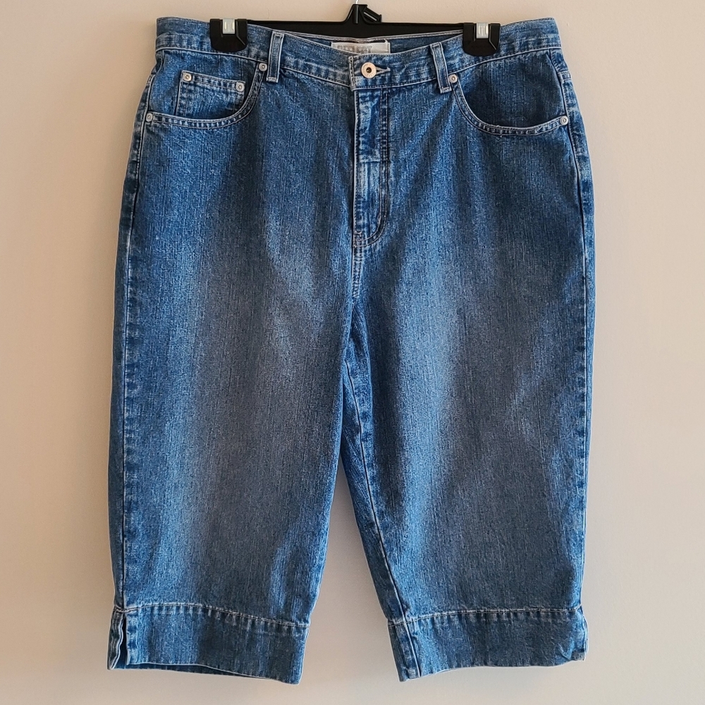 Retro reflect jeans denim shorts